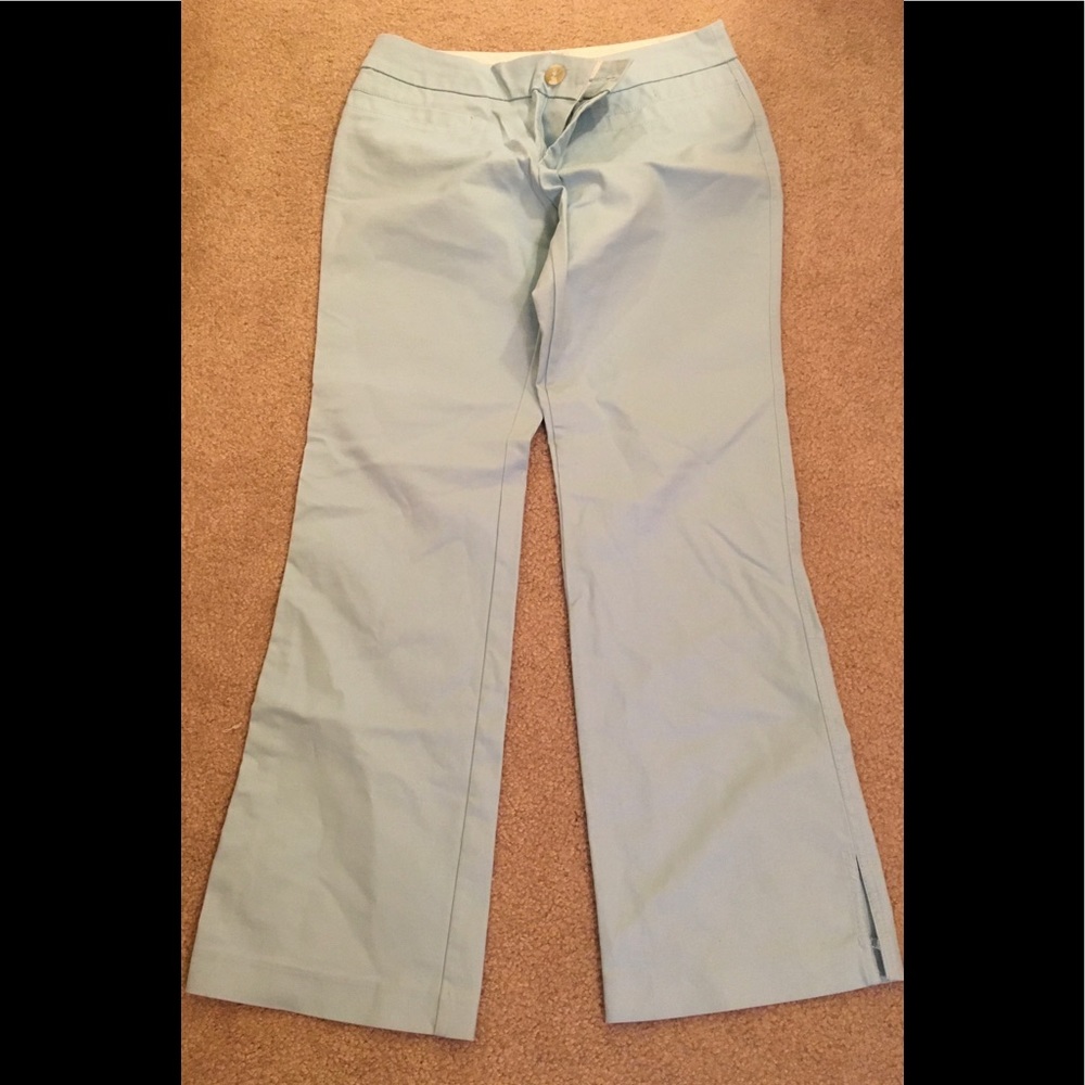Baby Blue Sz 8 boot cut pants trousers w/stretch